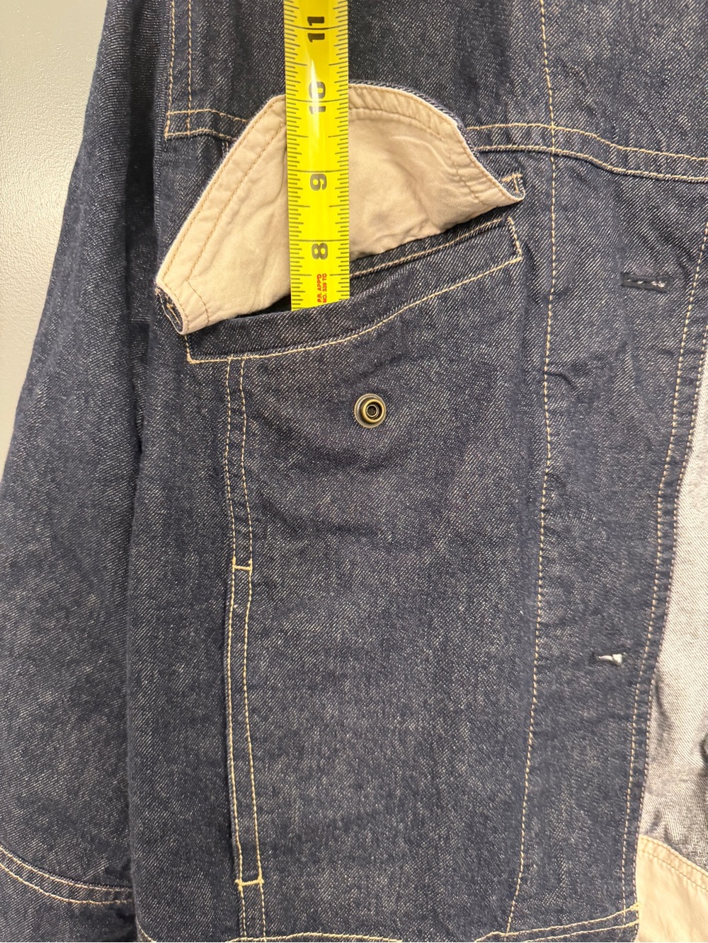 Vince Denim Work Jacket - Dark Indigo - size s - Picture 10 of 15